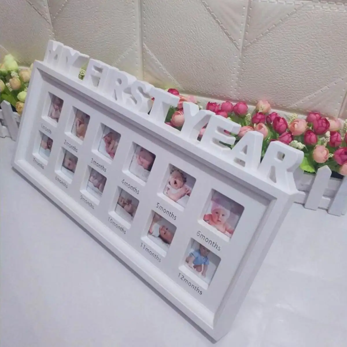 

Kids Birthday Gift My First Year Baby 12 Months Picture Photo Frame Display Newborn Photo Frame Picture Home Decor Ornaments