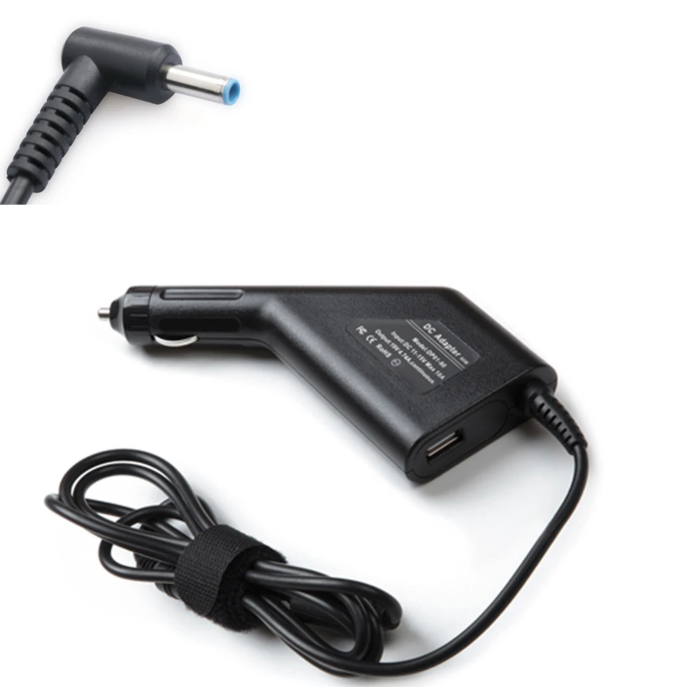 19.5v 3.33a Blue Tip Car Adapter Charger For Hp Pavilion Envy