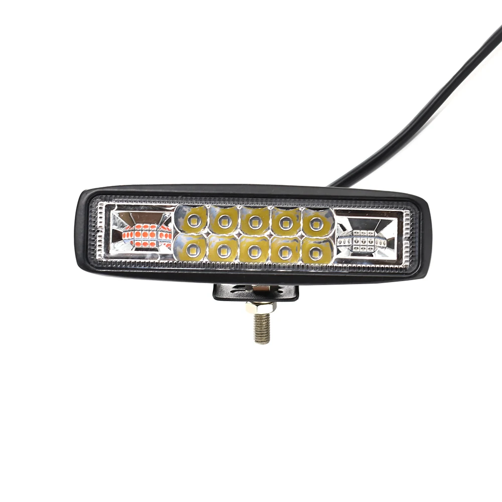 

ECAHAYAKU 12v LED Light Slim 6 inch LED Bar Red Blue Flashing Warning Light for Off-road SUV Motorcycle Boat E-bike 4WD Rubicon