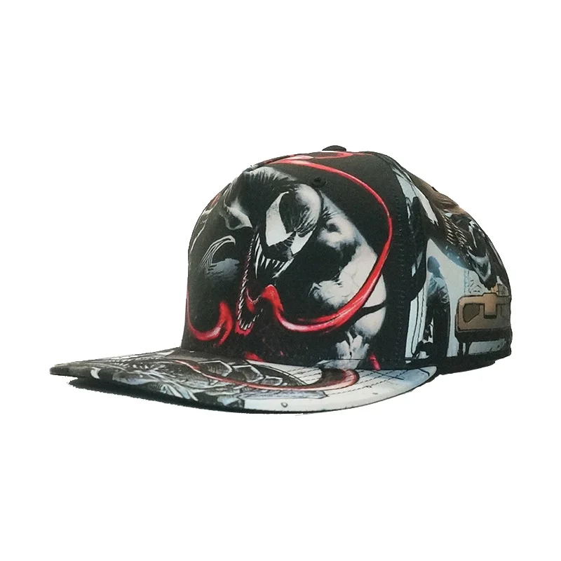 

Superhero Venom Cap Edward Brock Adjustable Snapback Hip-hop Sun Hats Baseball Caps