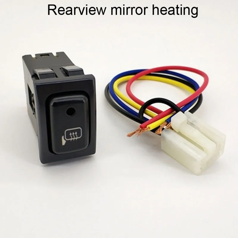 Электропитание руль Отопление зеркало заднего вида Отопление Музыка Аудио электронный переключатель в виде собаки кнопка провода для Suzuki solio - Цвет: Heating Rearview