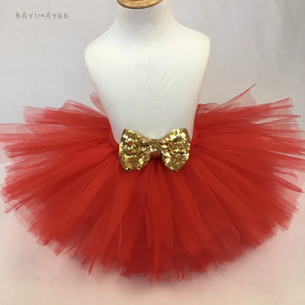 baby girl red tutu skirt