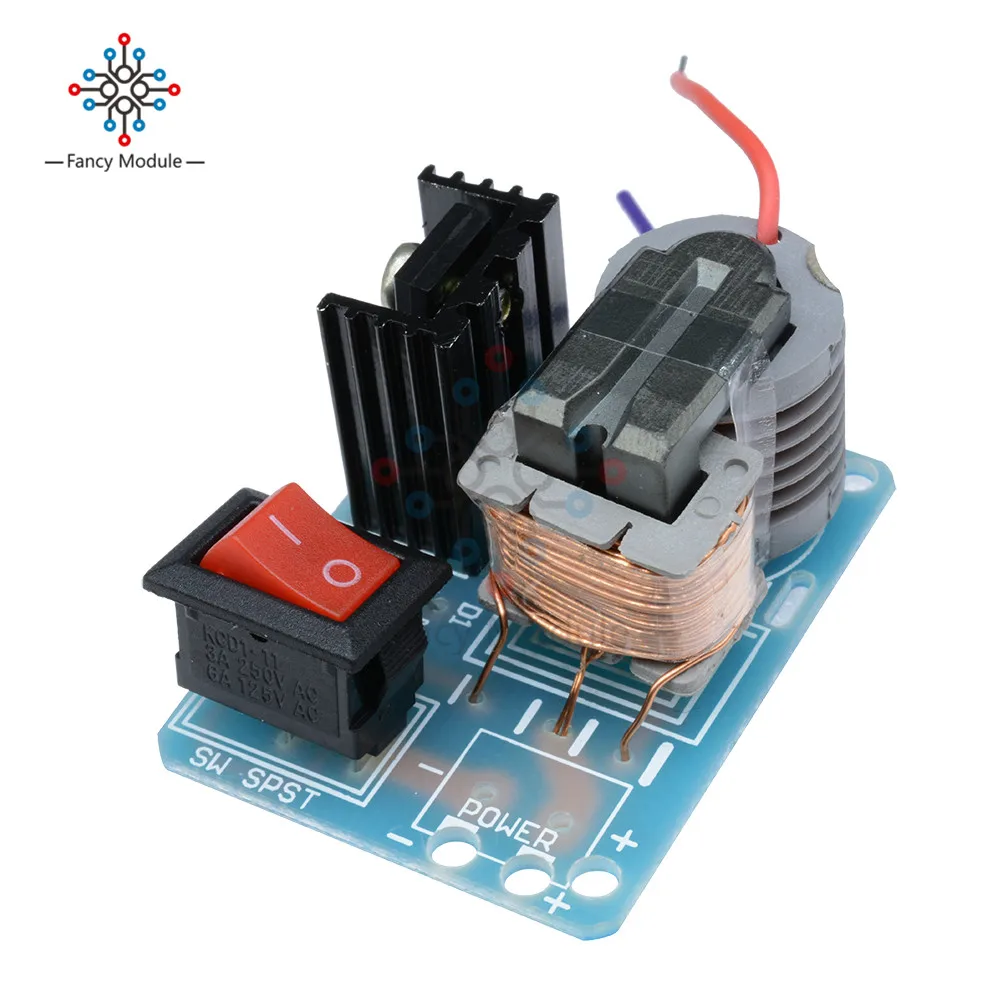 15KV High Frequency DC Voltage Arc Ignition Generator Inverter Boost Step-Up 18650 U Core Transformer Suite 3.7V DIY Kit | Инструменты