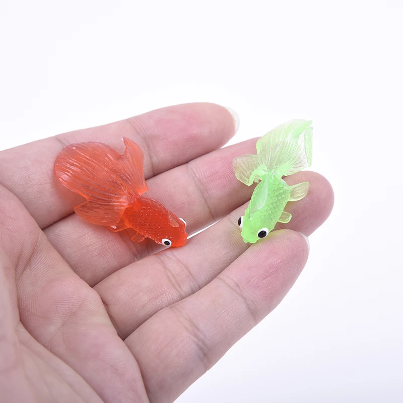 

Soft Rubber Gold Fish Baby Bath Toys Small Plastic Simulation Small Goldfish Water Toy Fun Kids Swimming Beach Toys Random Send