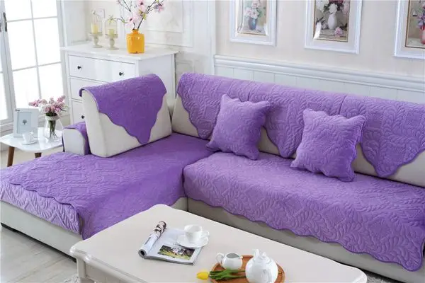 10 цветов чехлы для диванов флисовая ткань трикотаж экологически чистый анти-клещи диван Manta чехол для дивана для гостиной/гостиной S-19 - Цвет: 08