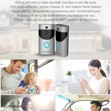 Кольцо видео дверной звонок Pro, длительное время работы, низкое энергопотребление технологии с облачным хранилищем IP68 из водонепроницаемого материала