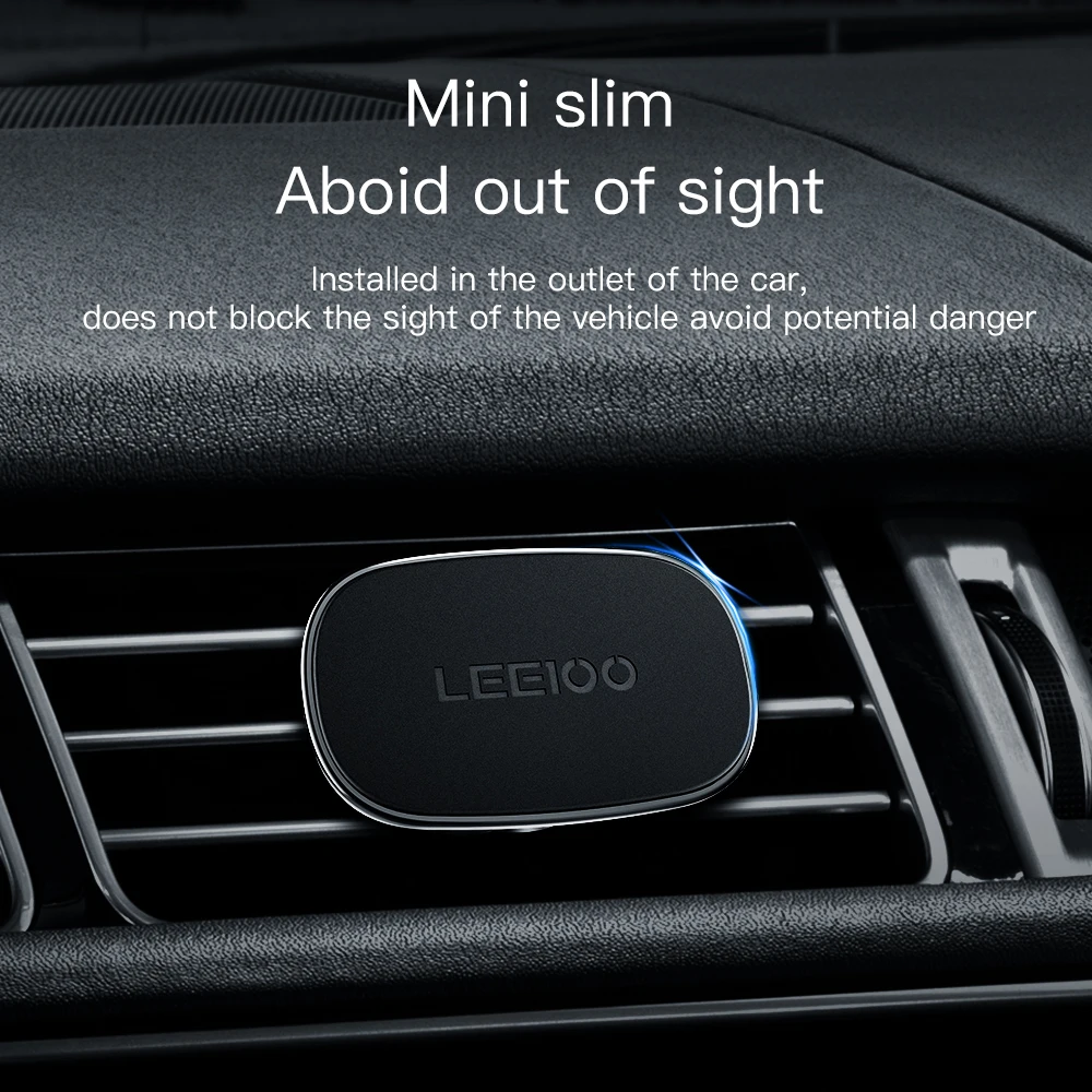 Leeioo Универсальный Автомобильный держатель для телефона магнитный автомобильный