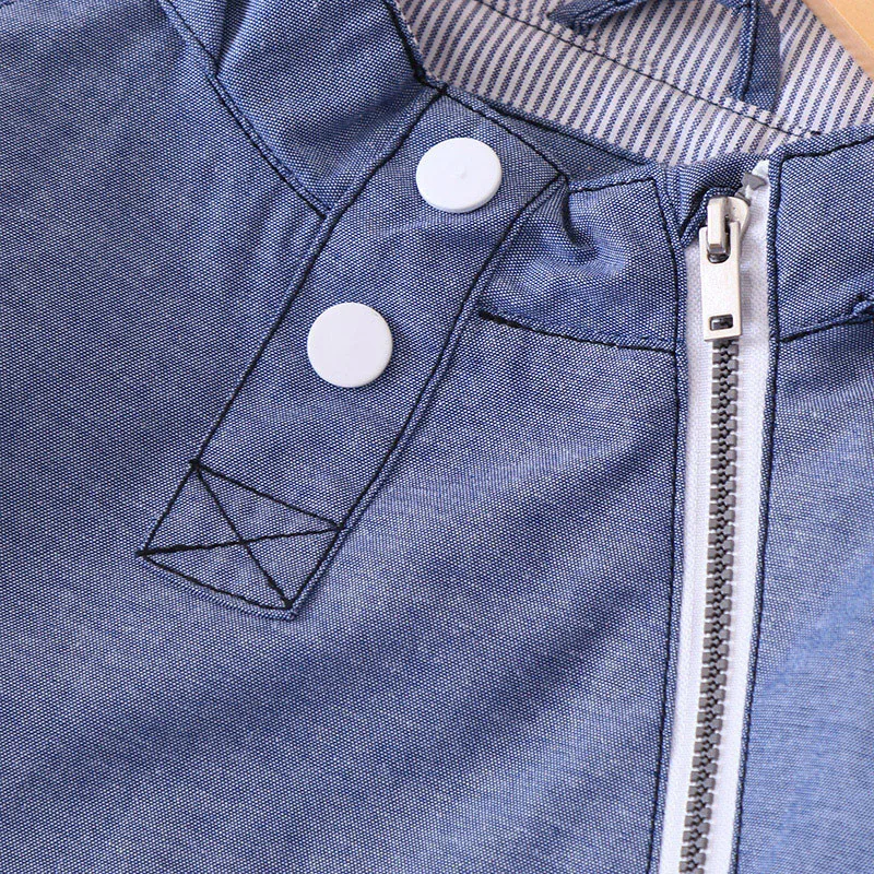 Koop Winddicht Mode Hooded Katoen Kind Jas Baby Jongens Jassen Kinderen Bovenkleding Rits Grote Zak Voor Hoogte van 90 135cm