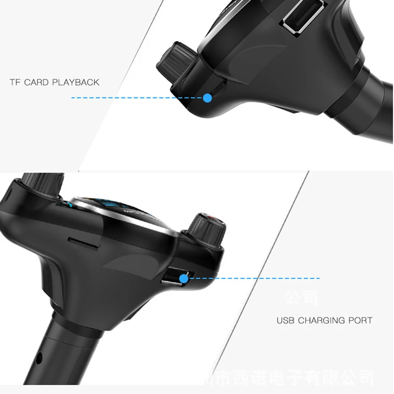 Беспроводной fm-передатчик Aux модулятор Bluetooth Handsfree автомобильный комплект автомобильный аудио mp3-плеер Поддержка Micro SD TF карты автомобильные аксессуары