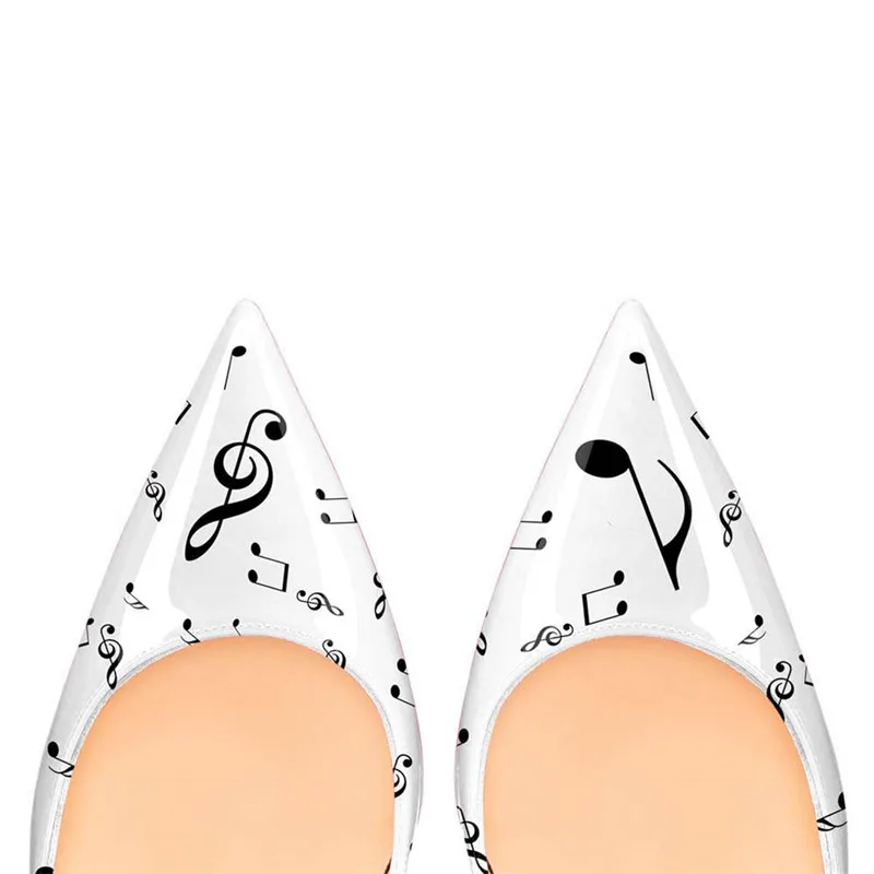 COCOAFOAL женские туфли на высоком каблуке с граффити пикантные свадебные туфли-лодочки на шпильке размера плюс 33, 43, 44 белые вечерние туфли на День Валентина с закрытым носком
