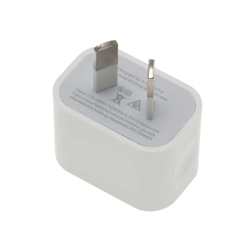 USB Power Adapter 5V 1A Australia New Zealand AU Plug Wall Charger For iPhone for Samsung Smart Phone 100pcs