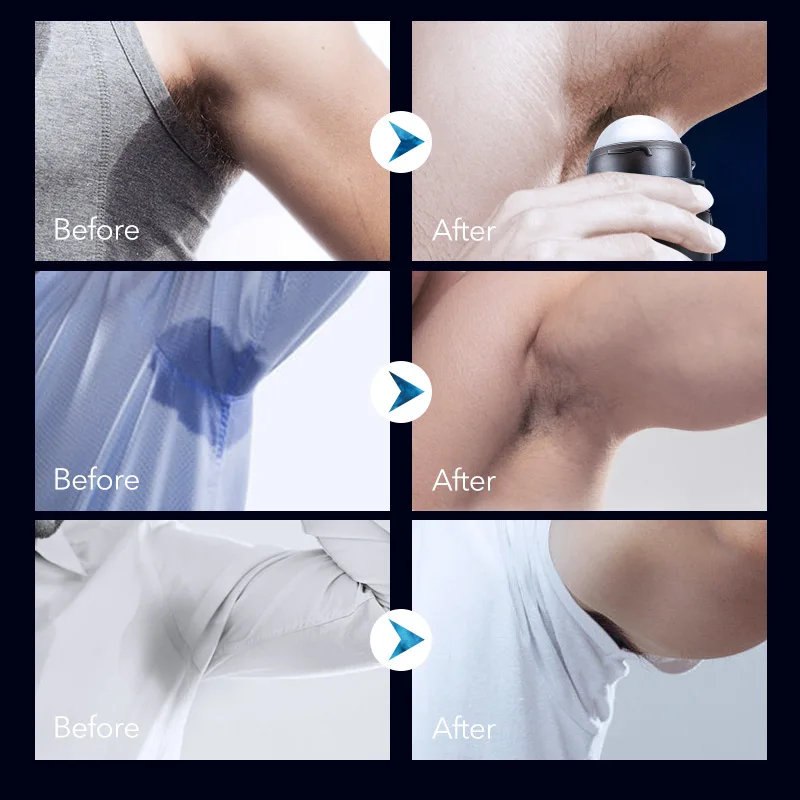 MANCODES Men Deodorant Stick Antiperspirant Remove Sweat Roll on Bottle Women Lasting Fragrance Men Smooth Dry Body Care