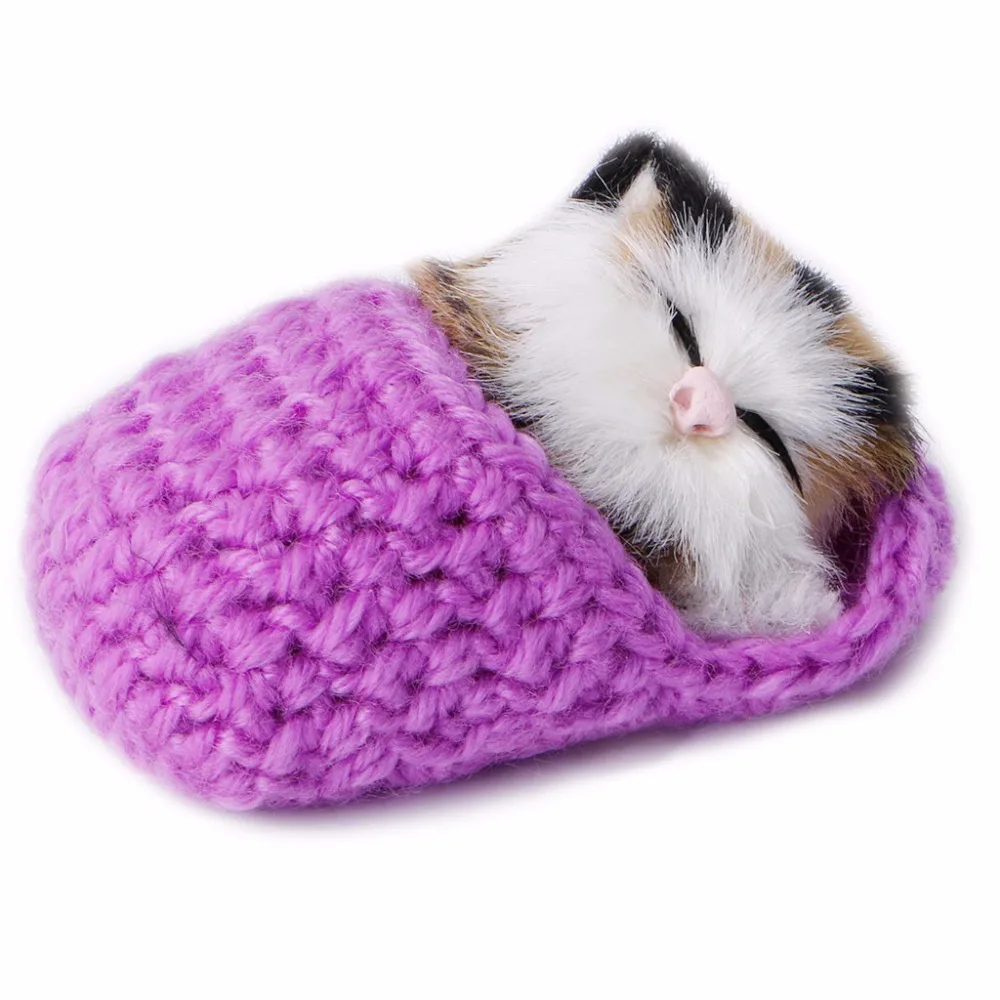 

HBB Cute Simulation Sounding Shoe Kittens Cats Plush Toys Doll Kids Birthday Gifts