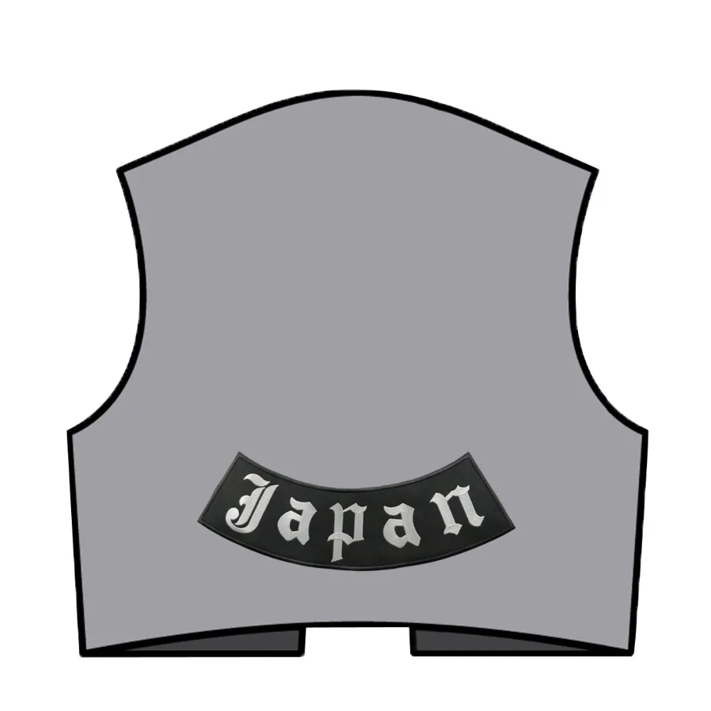 Японский логотип рокер знак нашивки вышитый жилет всадник патч железо на задней части одежды DIY Патчи на заказ