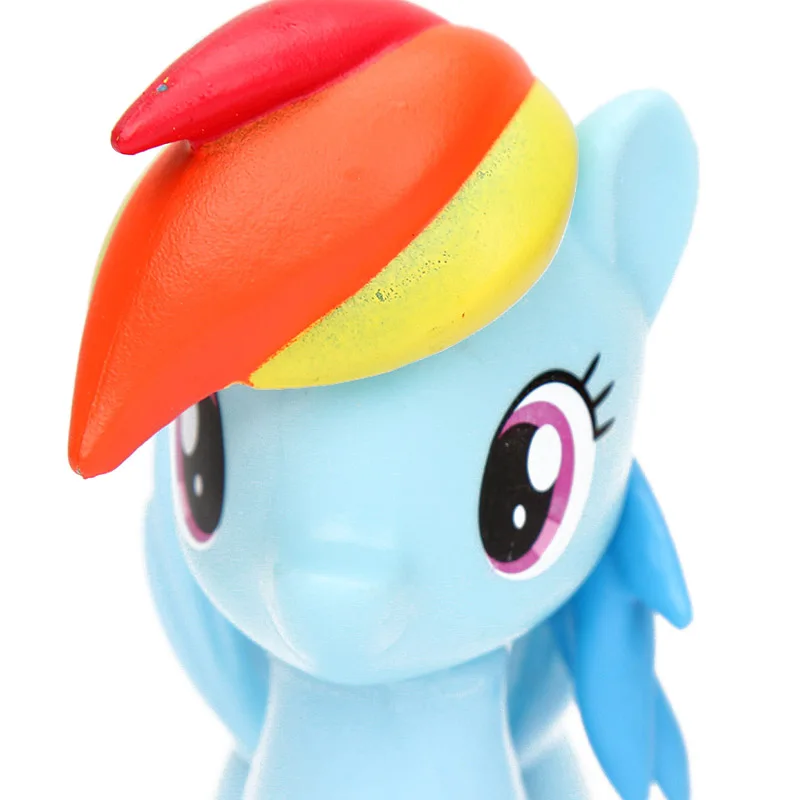 9 см игрушки My Little Pony Вентилятор Версия всех цветов радуги; платье с Сумеречной искоркой серии «маленькие пони Applejack фигурка Коллекционная модель