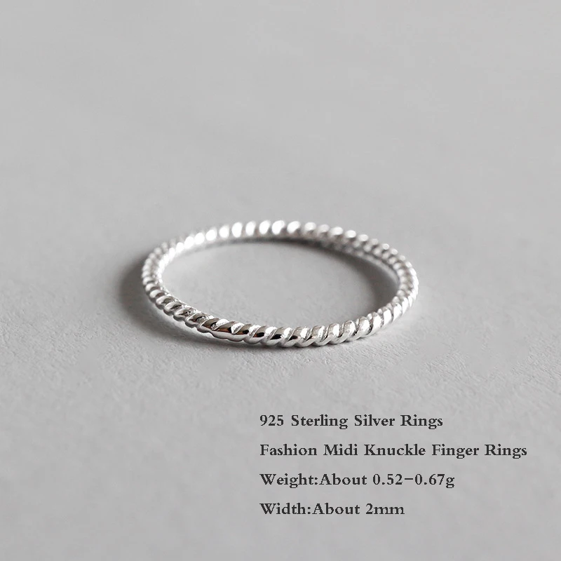 Балмора 1 шт Настоящее 925 пробы серебряные миди кольца на фаланг пальца для женщин вечерние Подарки Ювелирные Изделия Простые Модные кольца