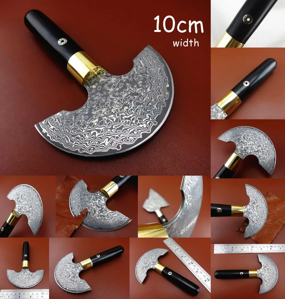 

1pc 10cm Leather Craft Japan Damascus Steel Round Head Cutting Cutter Knife Tool Creaser Groover Skiver Beveler Awl Slicker NEW
