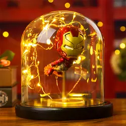 Герой паук светодиодный настольная лампа Marvel супер Железный человек Халк Дэдпул светодиодный ночник Многоцветный Рождественский Декор