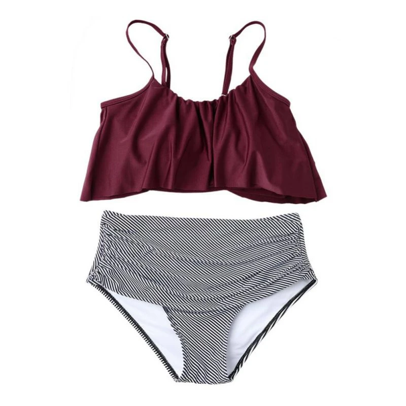 ruffle flounce bikini top