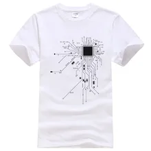 Men GEEK Nerd Monster Hacking PC Player Team CPU Core T-shirt 2018 Summer Printed Cotton O-neck Tshirts Casual T-shirts