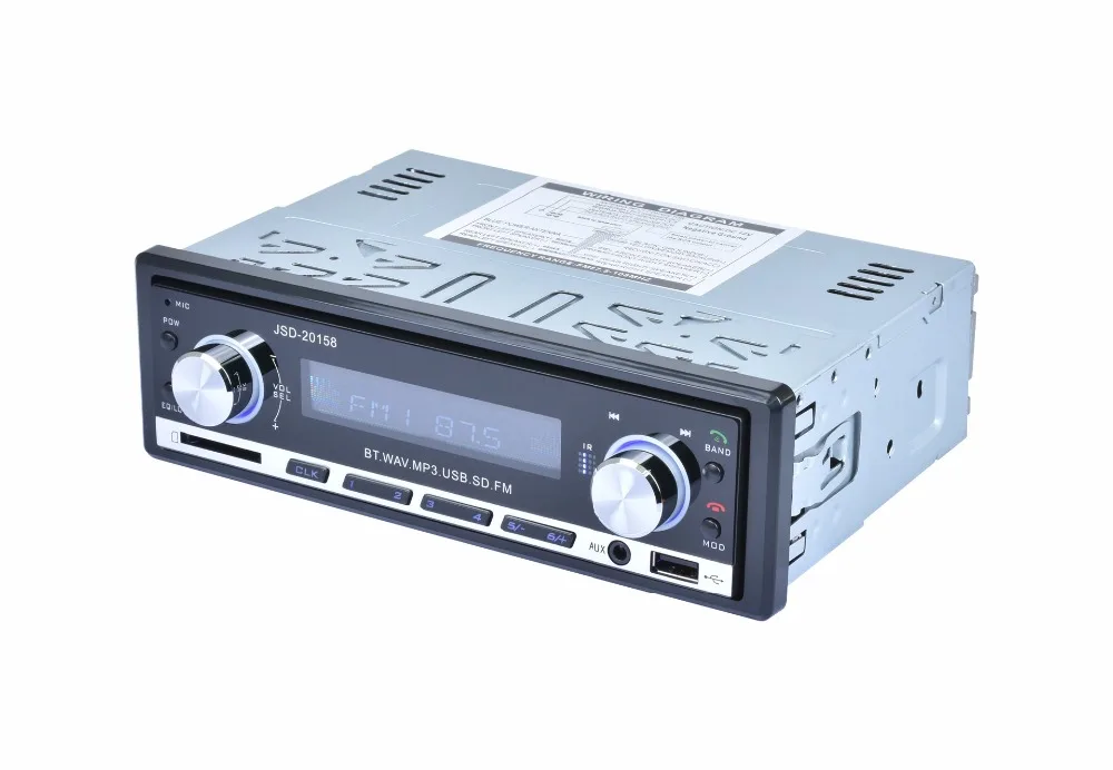 JSD 20158 7388 IC фиксированный автомобильный Радио Bluetooth Радио стерео аудио-dash FM приемник Aux Вход приемник USB MP3 MMC WMA радио
