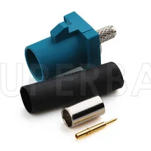 Superbat 10 шт. RF Fakra Соединительный обжим мужской синий/5021 нейтральное кодирование