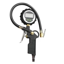 Цифровой автомобильный нагнетатель давления в шинах с ЖК-дисплеем, светодиодный индикатор подсветки, автомобильный тестер, манометр