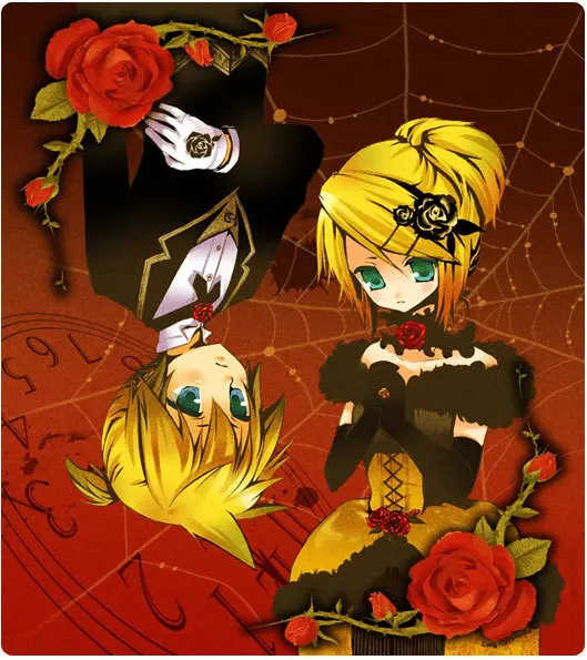 Vocaloid 2 платье для костюмированной вечеринки желтое с изображением дочери зла