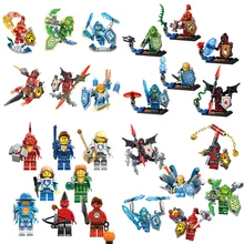 6pcs/lot Nexo Knights Future Castle Warrior Ulimate Marvel Building Blocks Kits Toys Minifigures Compatible Legoe Nexus