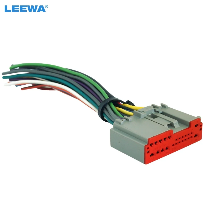 LEEWA Car Radio Player Wiring Harness Audio Stereo Wire ... radio wiring harness cmd5 