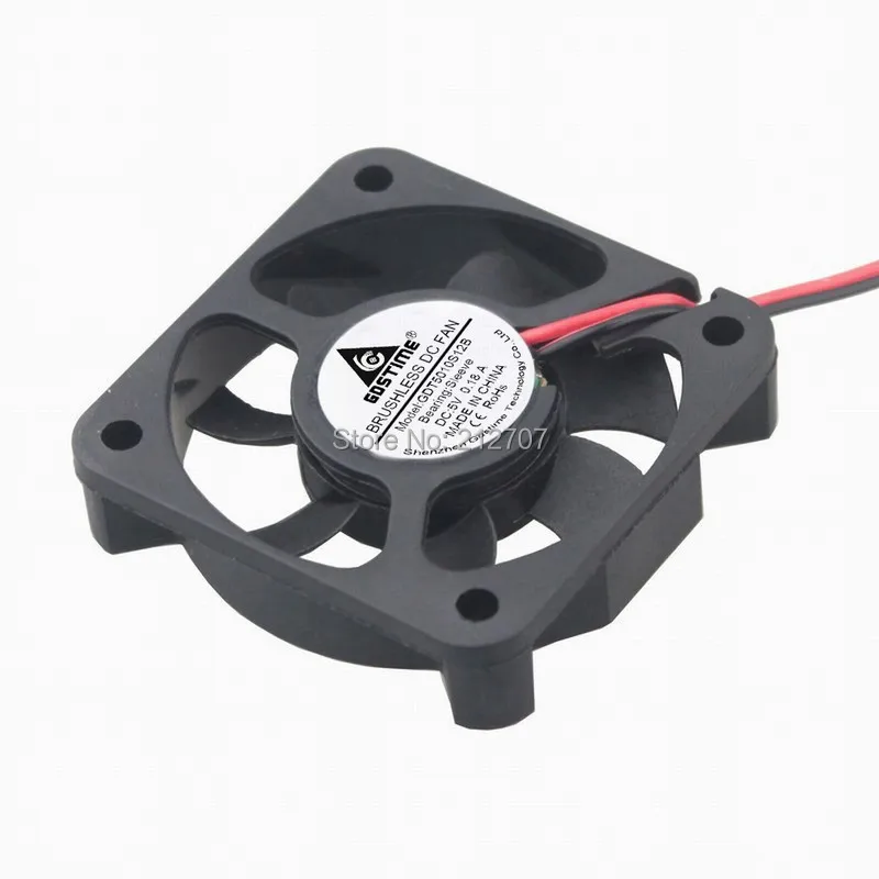 5PCS LOT Gdstime DC 5V 2Pin 50mm 50x50x10mm 5010 Motor Radiator Cooler Cooling Fan
