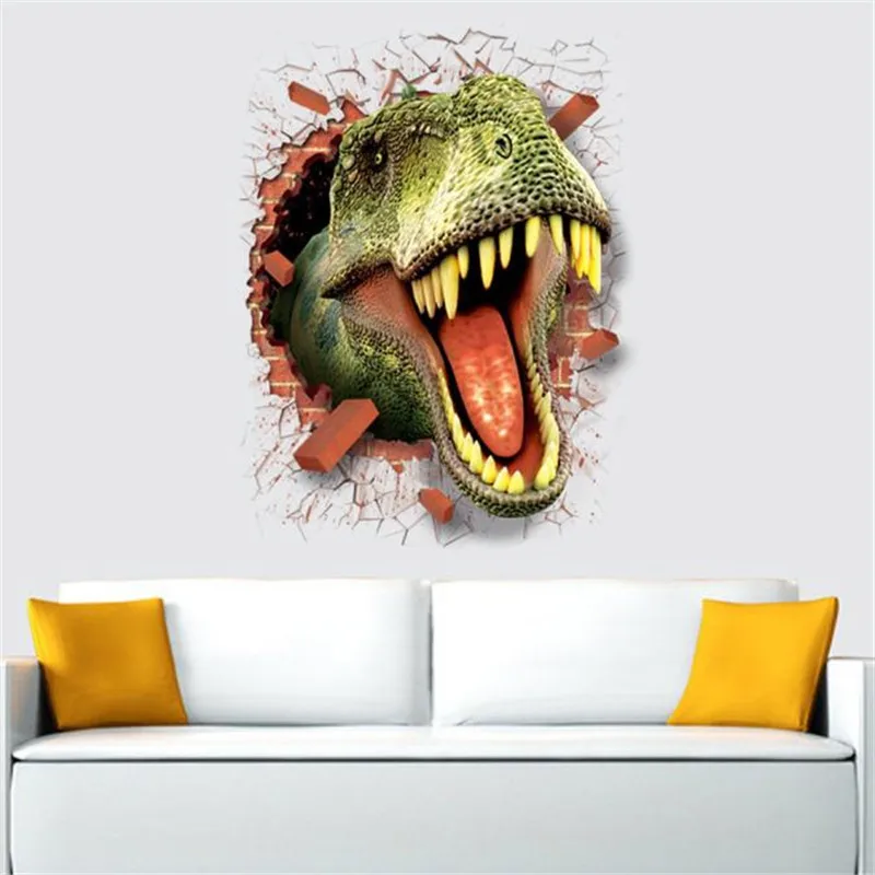 

Wall Decal3d Cartoon Dinosaur Removable Mural Wall Stickers for Home Decor