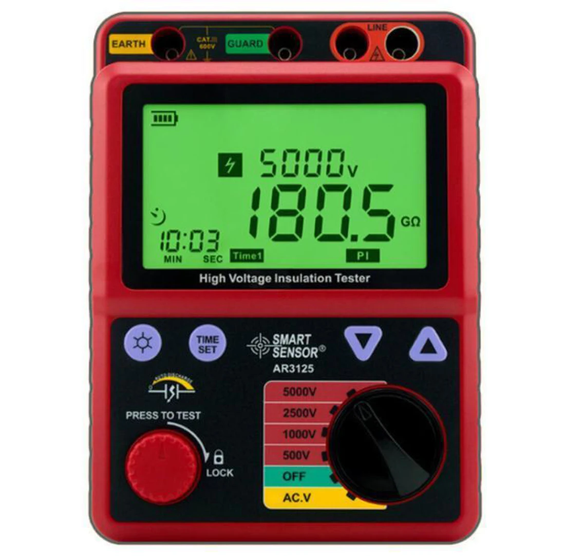 MegOhmmeter AR3125 тестер высокого напряжения 5KV сопротивление изоляции | Инструменты