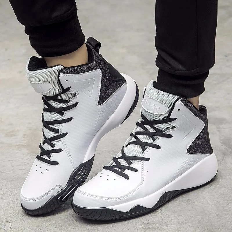 High Top Mens Shoes Casual Lace Up Breathable Trainers Spring Autumn Sport Black White Red Basket Shoes Outdoor Size 39-44 YD43 (1)