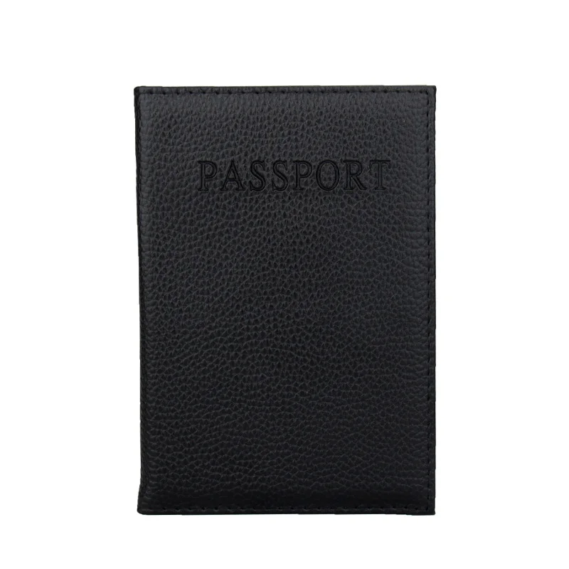 Zongshu одноцветная Международная Обложка для паспорта ярких цветов из искусственной кожи, модная Обложка на паспорт(на заказ - Цвет: black
