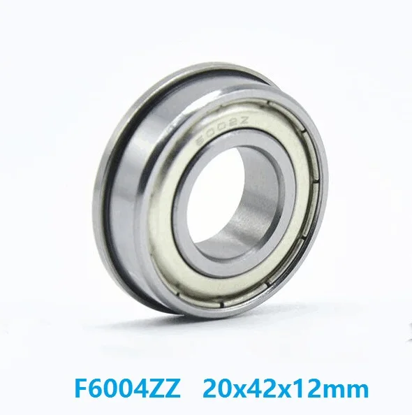 

100pcs/lot F6004ZZ F6004 ZZ F6004Z F6004-ZZ 20x42x12 mm flanged Ball Bearing shielded deep groove 20*42*12mm