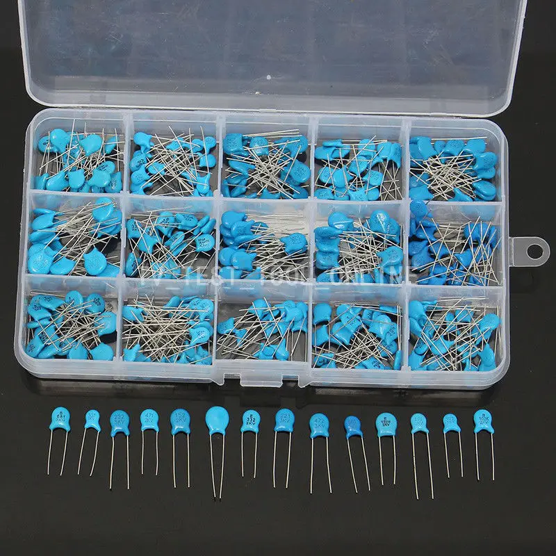 

TKDMR 15 Value 300pcs High Voltage Ceramic Kit Precise Assortment Set Box Hot free shipping