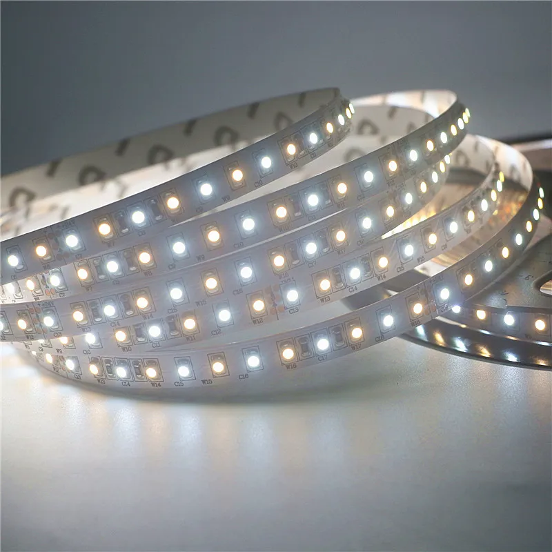 

1m-10m CCT LED Strip 24V Dimmable CRI>95 SMD 3528 LED WW CW LED Strip Light DC Warm Cool Color Adjust Flexible Tape Ribbon Light