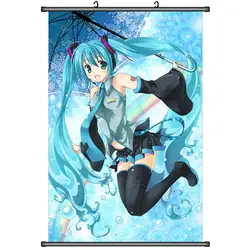 Японского аниме декоративные панно VOCALOID Hatsune Мику Сексуальная девушка ice звук и Megurine Лука Home Decor Wall прокрутки плакат