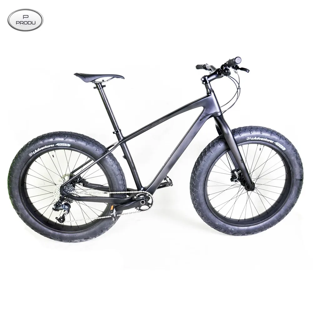 Best 2018 new carbon UD complete full fat bicycle 80mm snow wheels super light sand bike fat bike wholesale China carbon bicycles 8