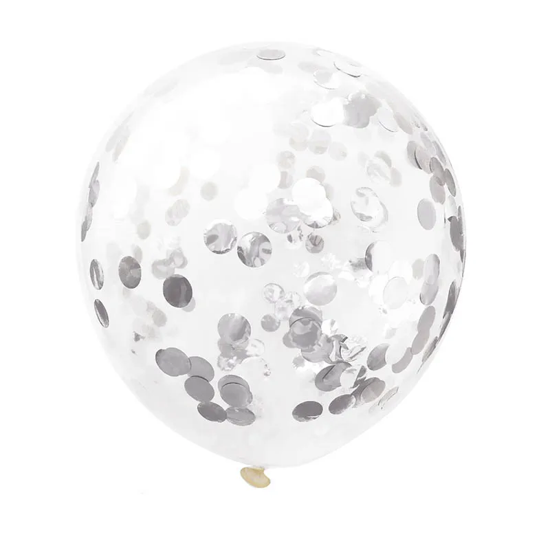 Собака день рождения поставки серебро розовое золото баннер из воздушных шаров лапа печатать воздушный шар Pet праздничный колпак набор - Цвет: 5pcs silver confetti