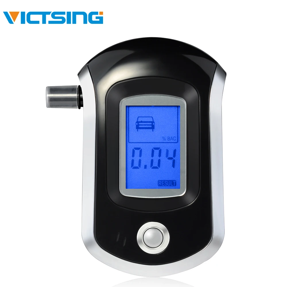 VicTsing المهنية الرقمية فاحص نسبة الكحول في النفس الكحول مع شاشة إل سي دي مع 20 أبواق الكحول في الجسم