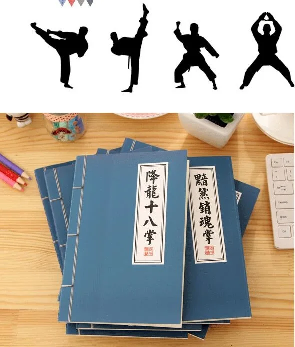 1pcs/lot Vintage Classic Chinese Kungfu series White Kraft paper notebook Diary book Nice gift prize office school supply 1pcs/lot Vintage Classic Chinese Kungfu series White Kraft paper notebook Diary book Nice gift prize office school supply