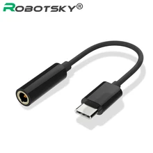 Robotsky USB Type C Male to 3 5mm Female Audio Adapte Type C to 3 5