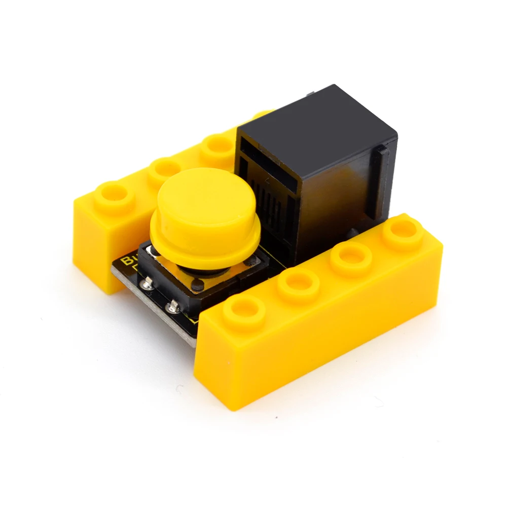

kidsbits Blocks Coding Button Module for Arduino STEAM EDU (Black and Eco-friendly)