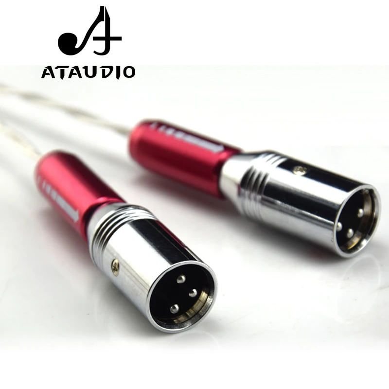 Кабель ATAUDIO с посеребренным покрытием Hi Fi 3 5 мм 2 XLR высококачественный стерео TRS