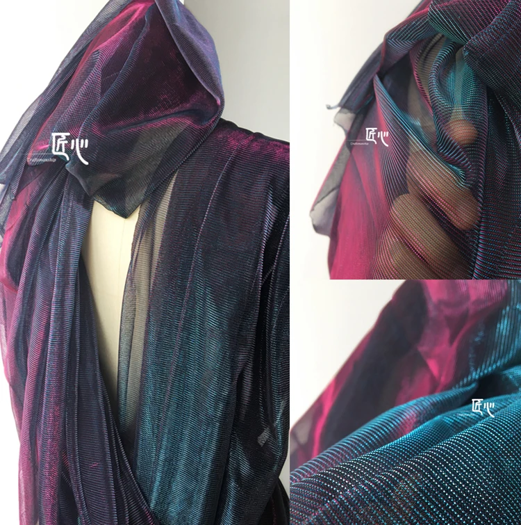 50cm*160cm/piece Dreamy laser fade hollow fabric mesh fabric fabric