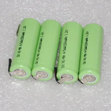 US 1500mah 1,2 V 4/5AA перезаряжаемая никель-металл-гидридная батарея 14430 4/5 AA nimh ячейка со штырьками для электробритва