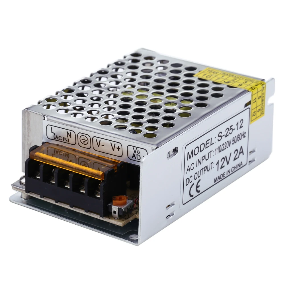 

Universal AC input / Full range 12V 2A Switching Power Supply Adapter of LED Strip Light Lamp Driver