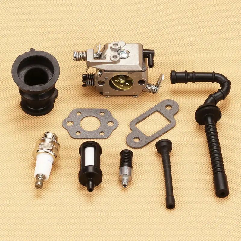 WT 286 Walbro Carb Карбюратор воздушный топливный фильтр свеча зажигания для бензопилы